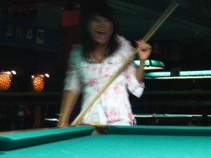 Rumiko the Pool Shark.