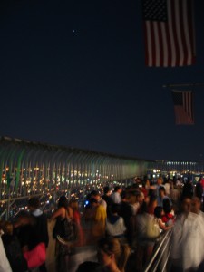 A view of people viewing a view.  Ooh, meta!