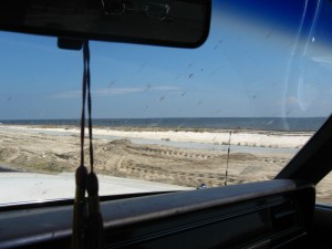Along the gulf coast towards Gulfport.