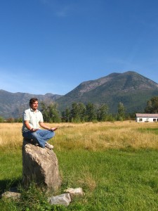 Jeff on his Mystical Rock.