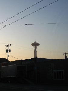 The infamous SPACE needle.